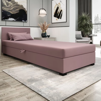 Čalouněná jednolůžková postel 80x195 ARIADNA 1 - růžová