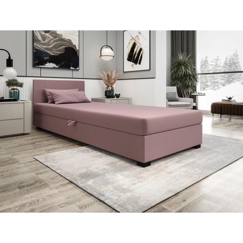 Čalouněná jednolůžková postel 80x195 ARIADNA 1 - růžová