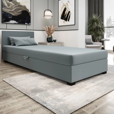 Čalouněná jednolůžková postel 80x195 ARIADNA 1 - modrošedá