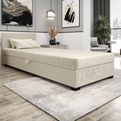 Čalouněná jednolůžková postel 80x195 ARIADNA 1 - ecru