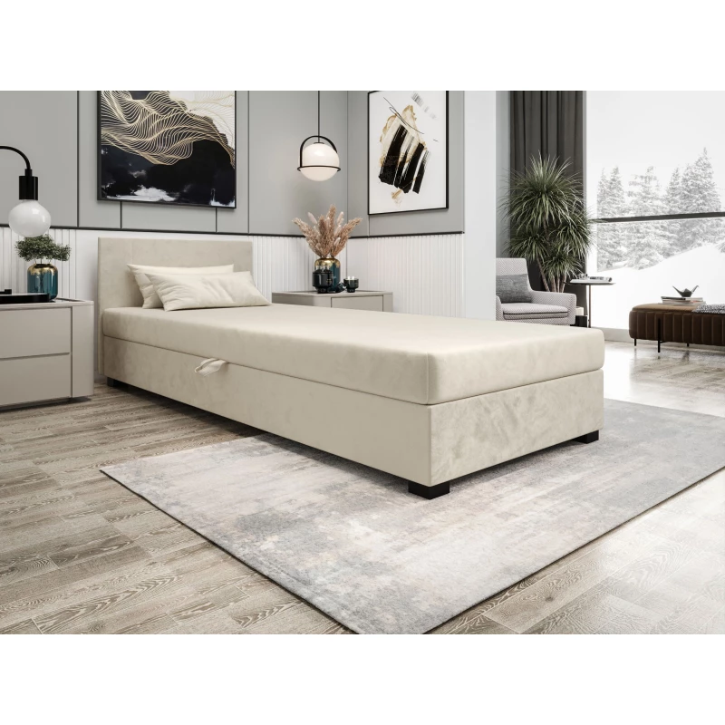 Čalouněná jednolůžková postel 80x195 ARIADNA 1 - ecru