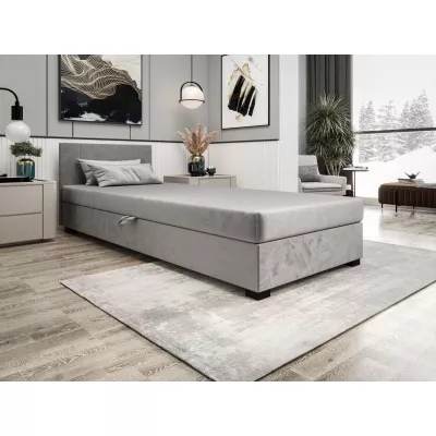 Čalouněná jednolůžková postel 80x195 ARIADNA 1 - světle šedá