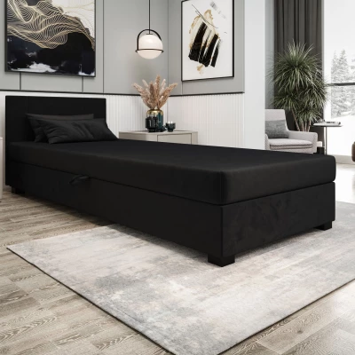 Čalouněná jednolůžková postel 80x195 ARIADNA 1 - grafitová