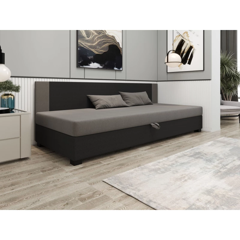 Čalouněná jednolůžková postel 90x195 ARIADNA BIZ 1 - šedá / světle šedá