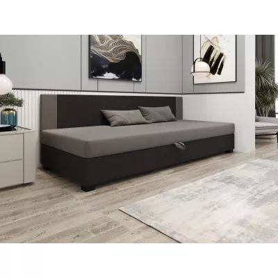 Čalouněná jednolůžková postel 90x195 ARIADNA BIZ 1 - šedá / světle šedá