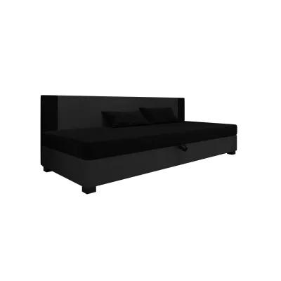 Čalouněná jednolůžková postel 90x195 ARIADNA BIZ 1 - černá / šedá