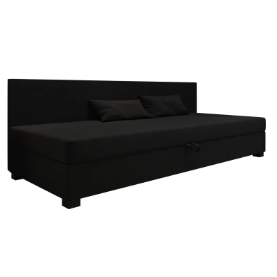 Čalouněná jednolůžková postel 90x195 ARIADNA BIZ 1 - černá
