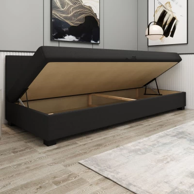 Čalouněná jednolůžková postel 90x195 ARIADNA BIZ 1 - světle šedá / ecru