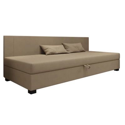 Čalouněná jednolůžková postel 90x195 ARIADNA BIZ 1 - hnědá