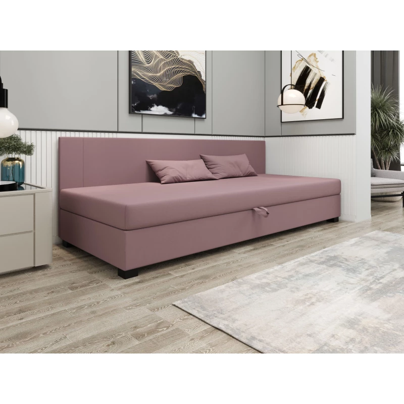 Čalouněná jednolůžková postel 90x195 ARIADNA BIZ 1 - růžová