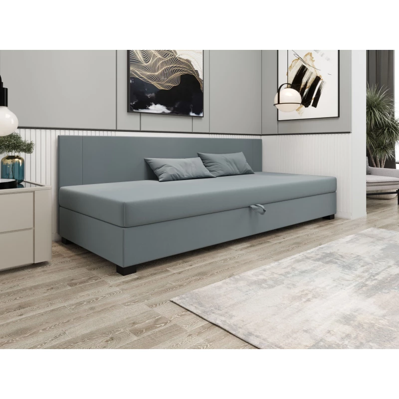 Čalouněná jednolůžková postel 90x195 ARIADNA BIZ 1 - modrošedá