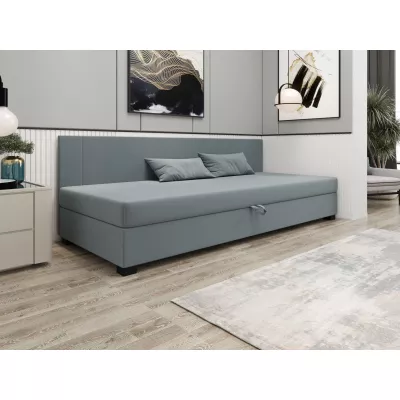 Čalouněná jednolůžková postel 90x195 ARIADNA BIZ 1 - modrošedá