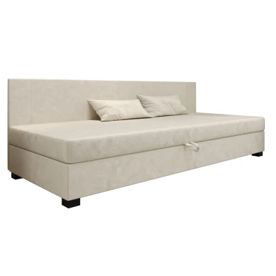 Čalouněná jednolůžková postel 90x195 ARIADNA BIZ 1 - ecru