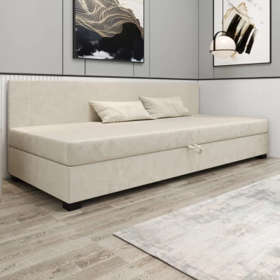 Čalouněná jednolůžková postel 90x195 ARIADNA BIZ 1 - ecru