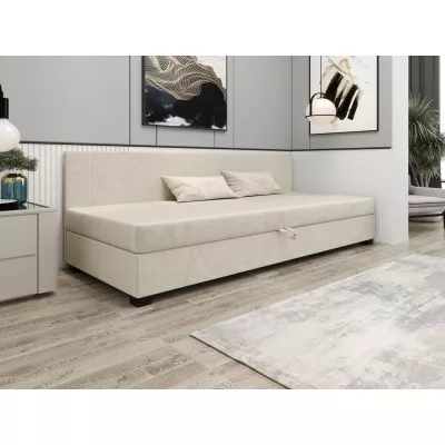 Čalouněná jednolůžková postel 90x195 ARIADNA BIZ 1 - ecru