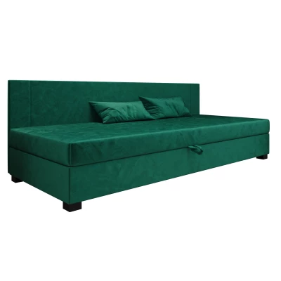 Čalouněná jednolůžková postel 90x195 ARIADNA BIZ 1 - zelená