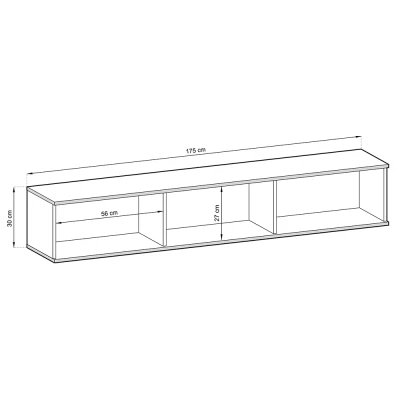 VÝPRODEJ - Stolek pod televizi ELON 1 - černý