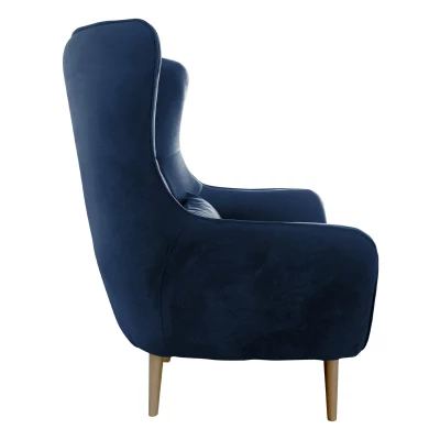 VÝPRODEJ - Designové křeslo ušák LEVI - tmavé béžové