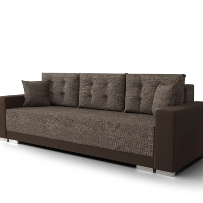 VÝPRODEJ - Rozkládací pohovka TAHANI - světle hnědá / hnědá