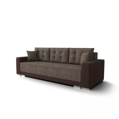 VÝPRODEJ - Rozkládací pohovka TAHANI - světle hnědá / hnědá