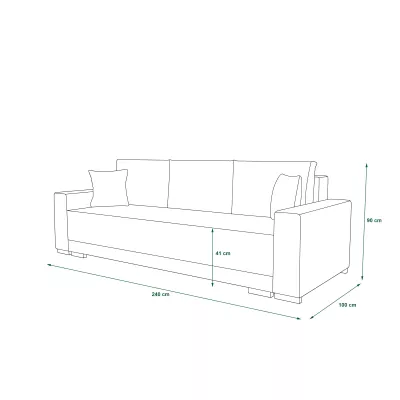 VÝPRODEJ - Rozkládací pohovka TAHANI - světle hnědá / hnědá