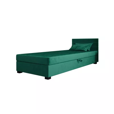 Čalouněná postel 120x195 KASANDRA 2 s úložným prostorem - zelená