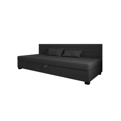 Čalouněná postel 110x195 KASANDRA BIZ 1 s úložným prostorem - šedá