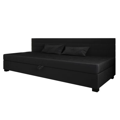 Čalouněná postel 110x195 KASANDRA BIZ 1 s úložným prostorem - grafitová