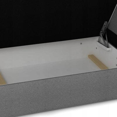 VÝPRODEJ - Boxspringová postel SISI 180x200, černá + bílá eko kůže