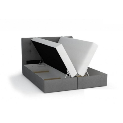 VÝPRODEJ - Designová postel MARLEN 140x200, červená + černá