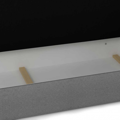 VÝPRODEJ - Designová postel MARLEN 140x200, červená + černá