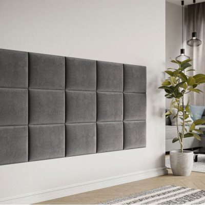 VÝPRODEJ - Čalouněný nástěnný panel 40x30 PAG - šedá