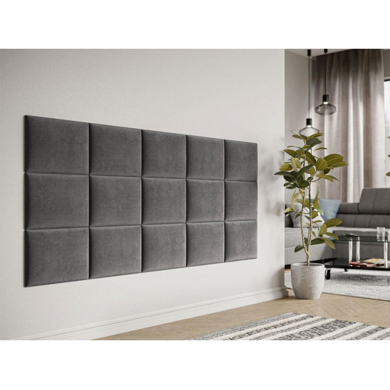 VÝPRODEJ - Čalouněný nástěnný panel 40x30 PAG - šedá
