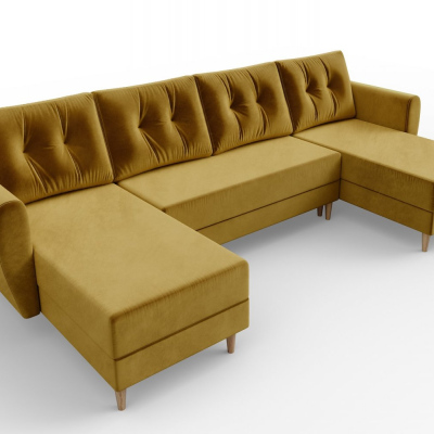 VÝPRODEJ - Sedací souprava do U PIVEK - žlutá