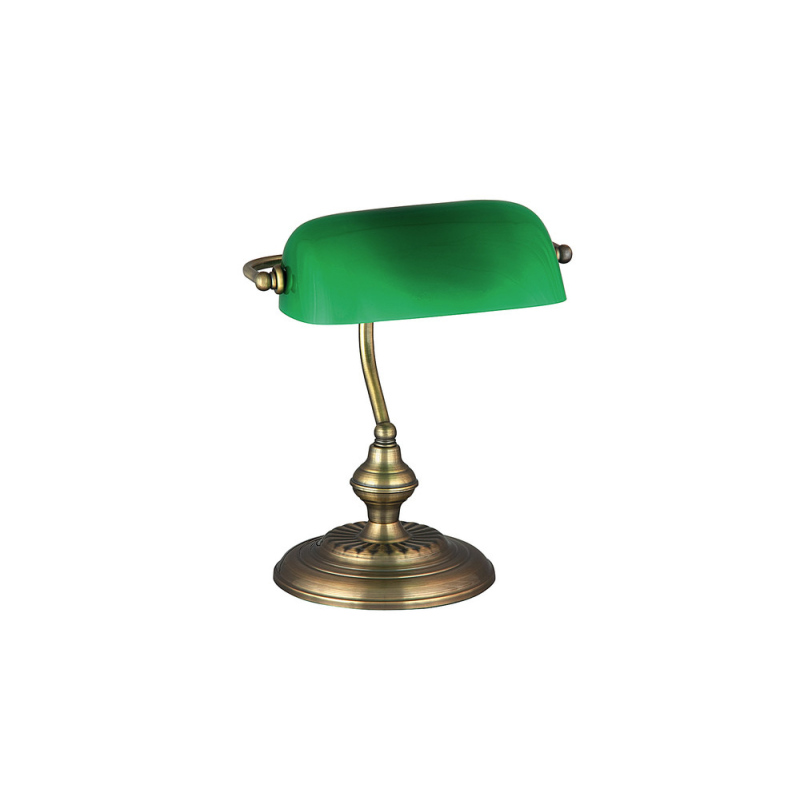 Stolní lampa v bankovním stylu BANK, zelená Stolní lampa v bankovním stylu BANK, zelená