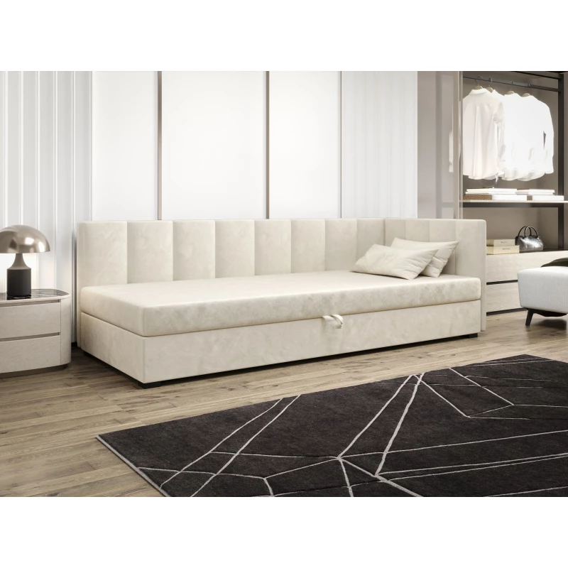 Jednolůžková postel 80x195 MANKA PLUS 1 - ecru