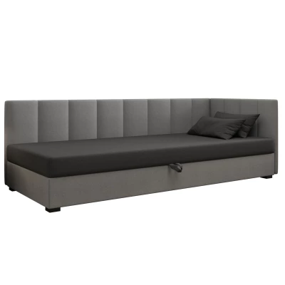 Jednolůžková postel 90x195 MANKA PLUS 2 - šedá / světle šedá