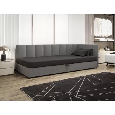 Jednolůžková postel 90x195 MANKA PLUS 2 - šedá / světle šedá