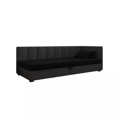 Jednolůžková postel 90x195 MANKA PLUS 2 - černá / šedá