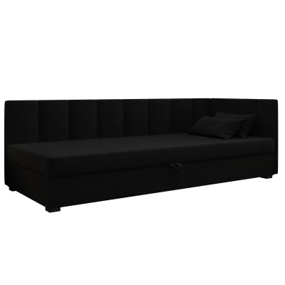 Jednolůžková postel 90x195 MANKA PLUS 2 - černá