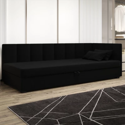 Jednolůžková postel 90x195 MANKA PLUS 2 - černá