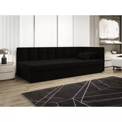 Jednolůžková postel 90x195 MANKA PLUS 2 - černá