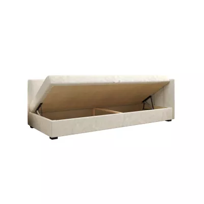 Jednolůžková postel 90x195 MANKA PLUS 2 - světle šedá / ecru