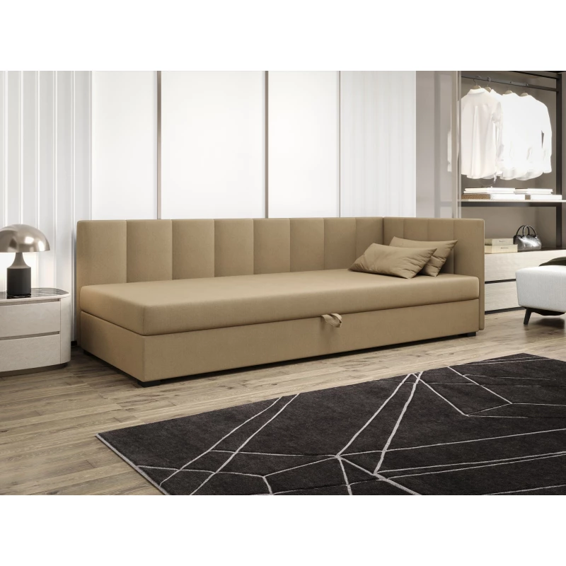 Jednolůžková postel 90x195 MANKA PLUS 2 - hnědá