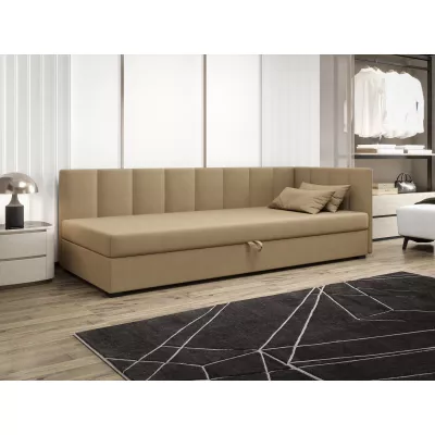 Jednolůžková postel 90x195 MANKA PLUS 2 - hnědá