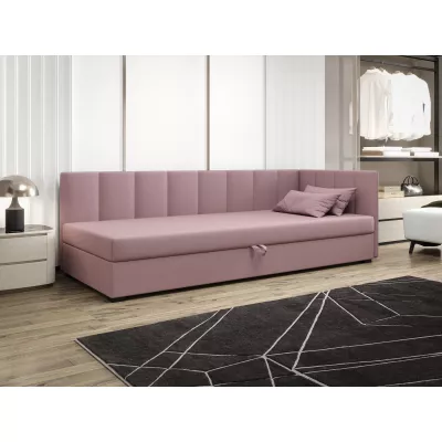 Jednolůžková postel 90x195 MANKA PLUS 2 - růžová