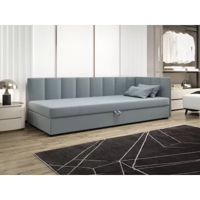 Jednolůžková postel 90x195 MANKA PLUS 2 - modrošedá