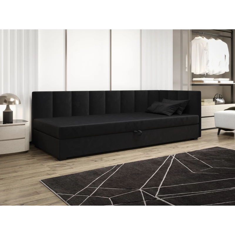 Jednolůžková postel 90x195 MANKA PLUS 2 - grafitová