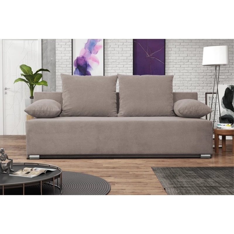 Rozkládací pohovka AFRODITA - světle hnědá