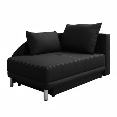 Dětská rozkládací pohovka ANASTAZJA - černá, pravá